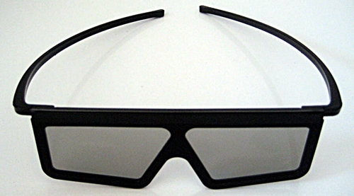 Contoh Kacamata 3D dengan Linear Polarized