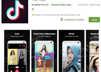 Aplikasi Tik Tok di Google Play (Kredit: Mhadid/Pemmzchannel)