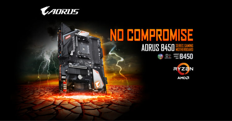 Motherboard AORUS Seri B450 dari GIGABYTE