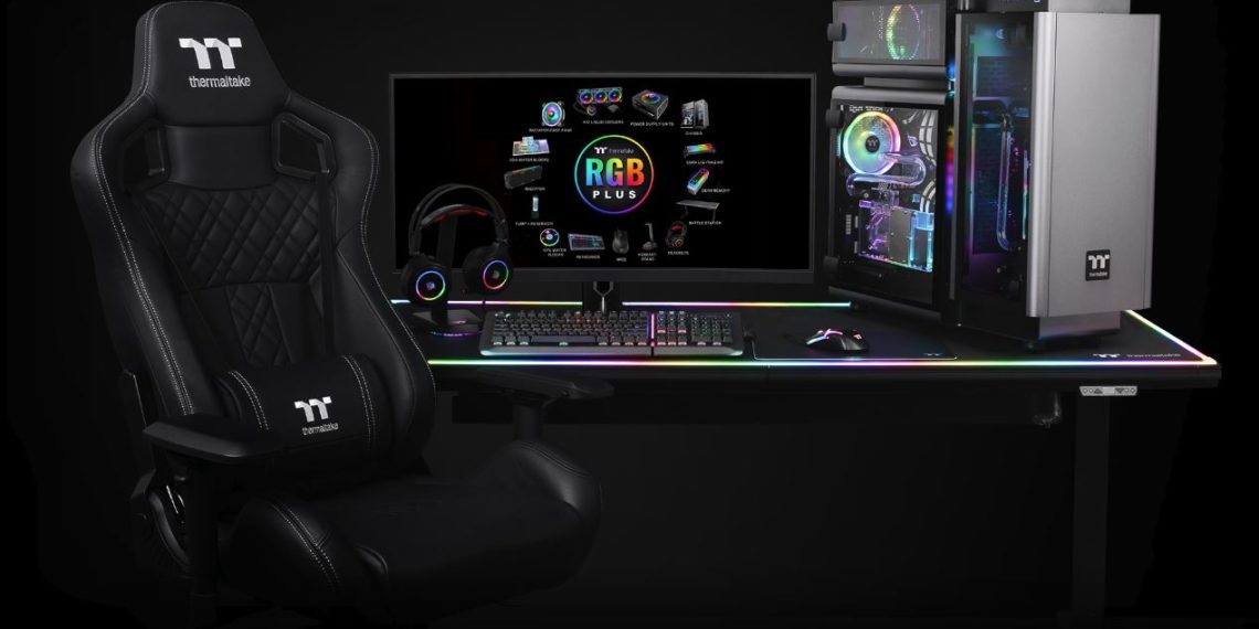 Thermaltake Level 20 RGB Gaming Desk Pemmzchannel