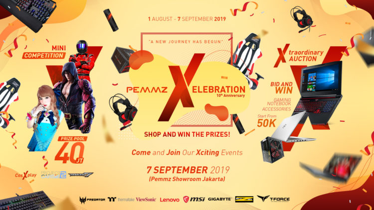 Rayakan Dasawarsa. PEMMZ Adakan Lelang, Promo, Kompetisi Game Dan Cosplay Dengan Prize Pool Hingga 40 Juta!
