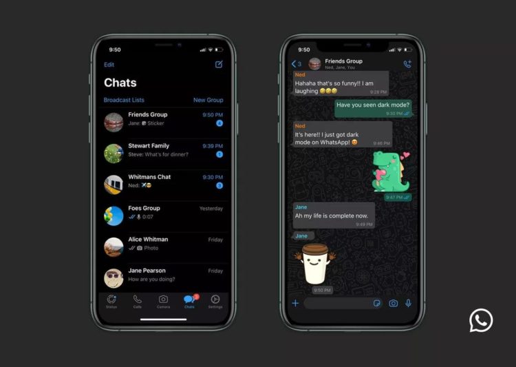 Inilah Perbedaan Dark Mode Whatsapp Pada iOS Dan Android