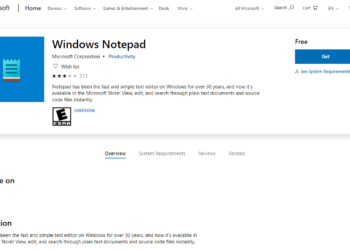 Windows Notepad Kini Tersedia di Microsoft Store