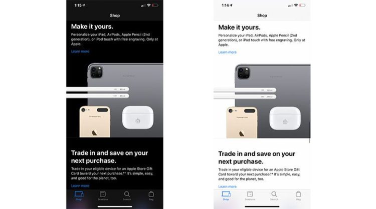 Apple Store Keluarkan Update Terbaru, Ada Dark Mode?