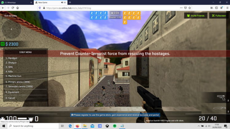 Mantap, Begini Cara Main Counter Strike 1.6 di Browser Tanpa Instal Apapun