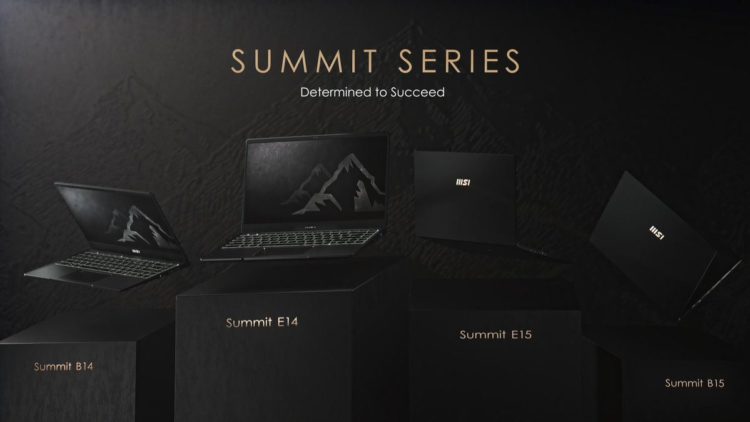 MSI Merilis Summit Series, Laptop Bisnis dengan CPU Intel Tiger-Lake dan IGP Iris Xe