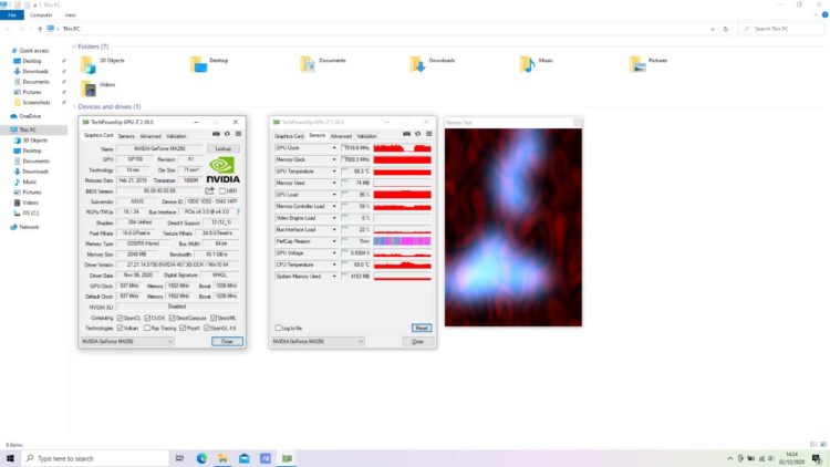 GPU AVG Temp & Clock