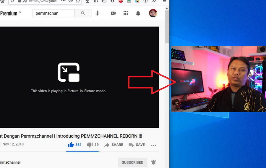 PictureinPicture di Mozilla Firefox Pemmzchannel