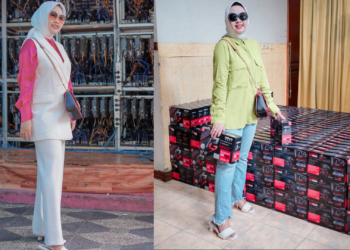 Ibu-ibu ini Borong VGA Buat Mining