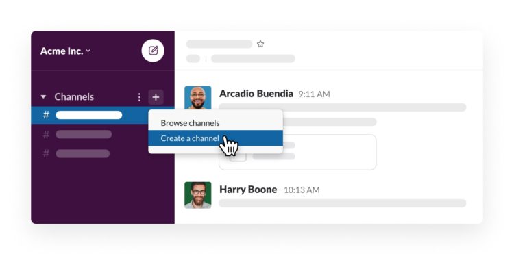 Cara Membuat Channel di Slack 