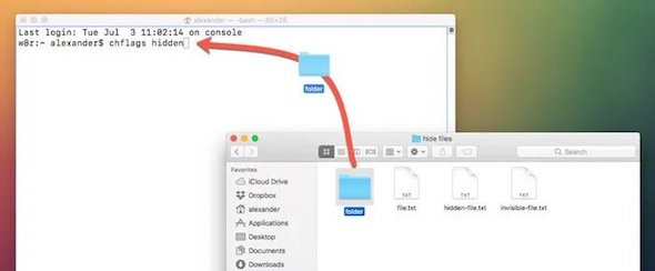 Menyembunyikan File di Mac