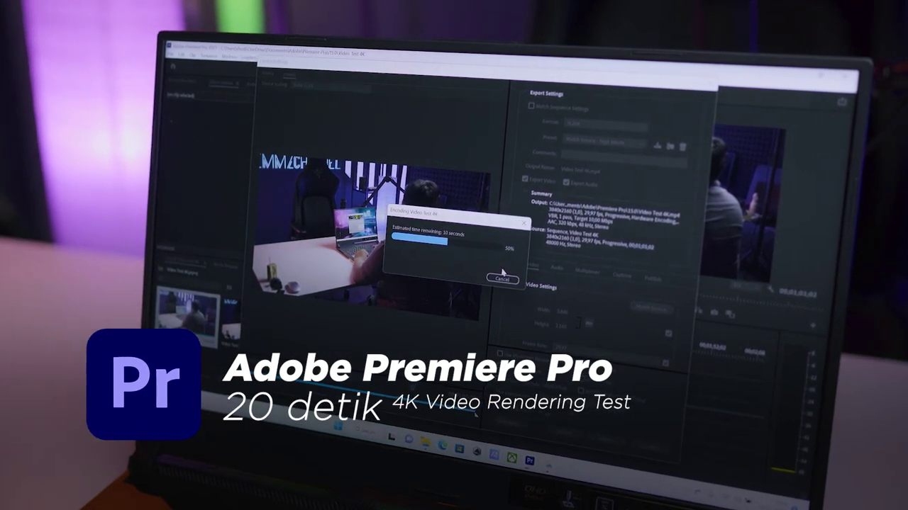 Rendering Test ASUS ROG Strix Scar 