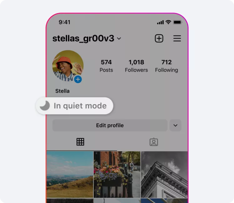 Quiet Mode di Instagram