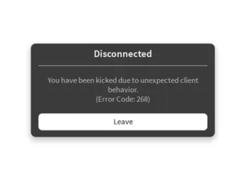 Roblox Error Code 268