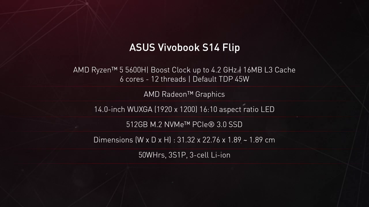 Spesifikasi ASUS Vivobook S14 Flip