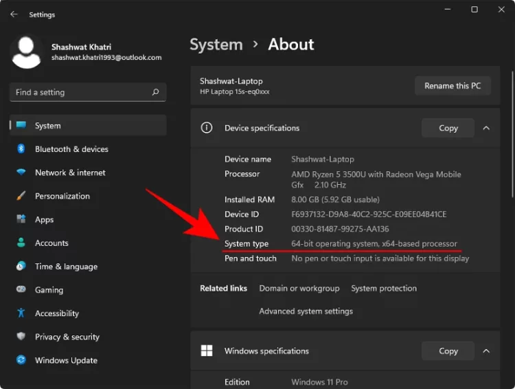Cek Angka Bit Sistem Operasi Windows di Laptop