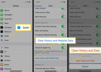 menghapus cache iPhone