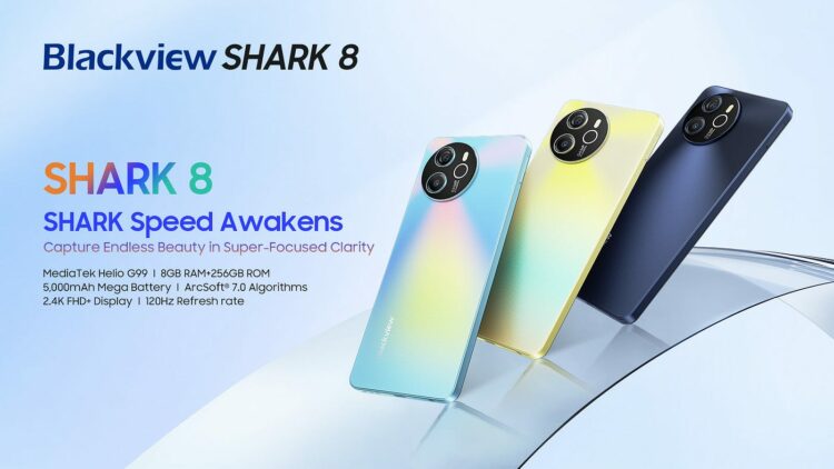 Blackview Shark 8 Hadir! Ditenagai Mediatek Helio G99 + Layar 120Hz!