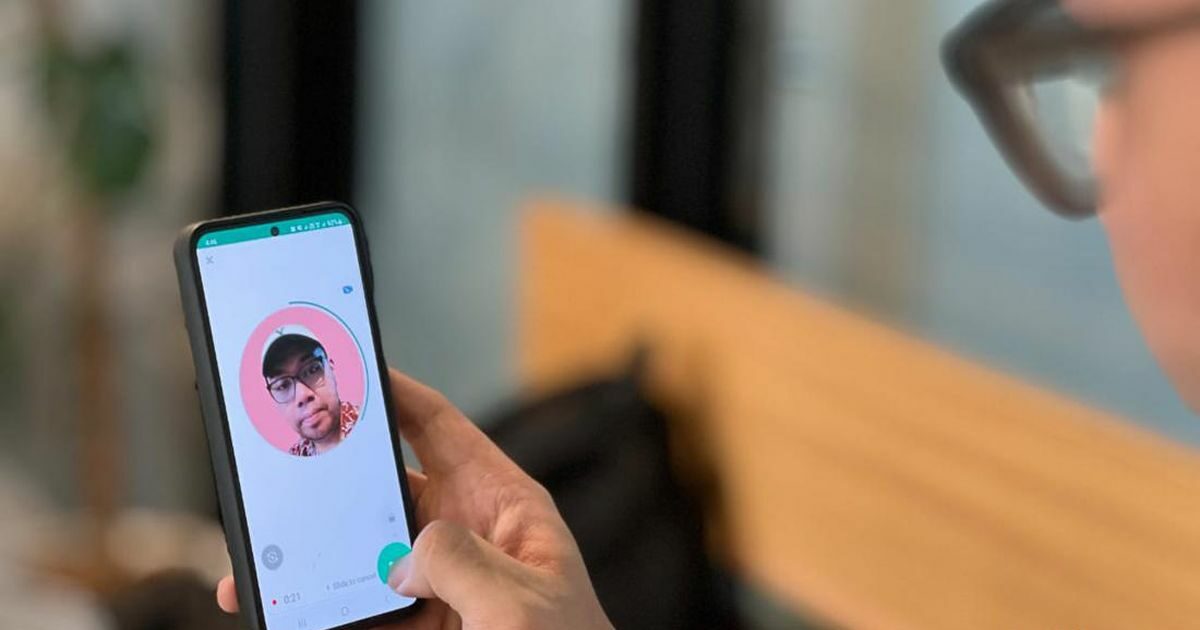 fitur video bulat WhatsApp