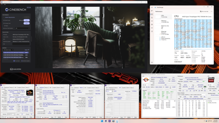 Cinebench 2024 - AMD Ryzen Threadripper Pro 7995WX