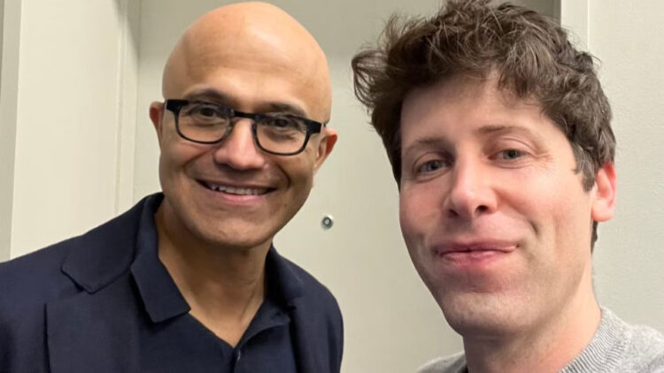 Sam Altman Bertemu CEO Microsoft Satya Nadella