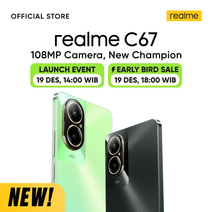Realme C67 Bakal Debut di Indonesia, ini Bocoran Spesifikasinya!