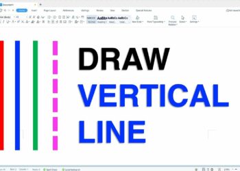 cara buat garis lurus di wps office
