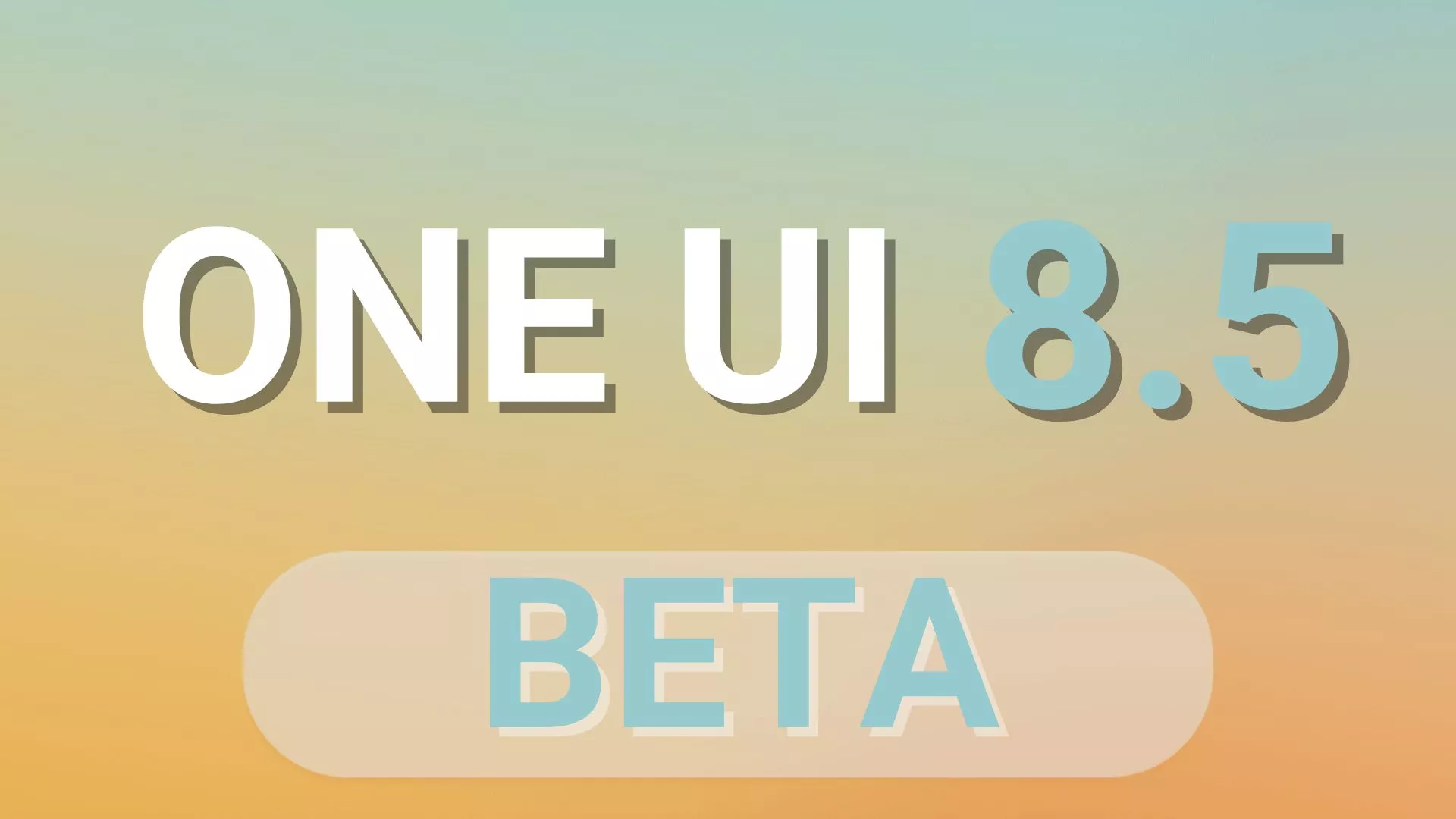 Tampilan layar smartphone Samsung (mewakili One UI 8.5) dengan interface baru, menyiratkan ketersediaan program Beta.