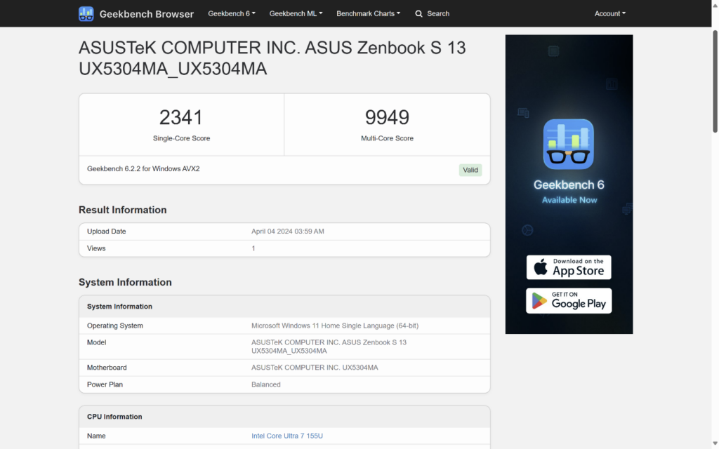ASUS Zenbook S 13 OLED (UX5304M), Laptop AI Paling Tipis dan Ringan