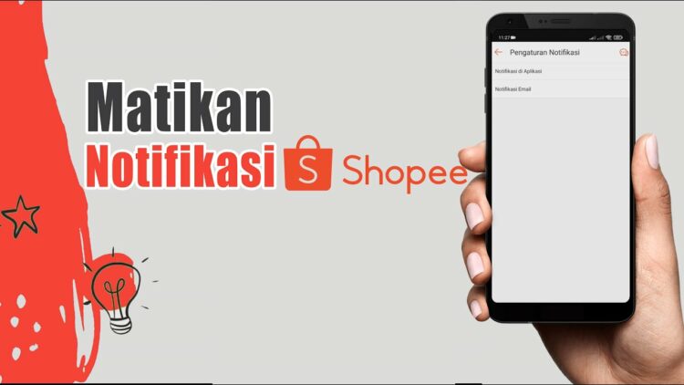 Menonaktifkan Notifikasi Shopee