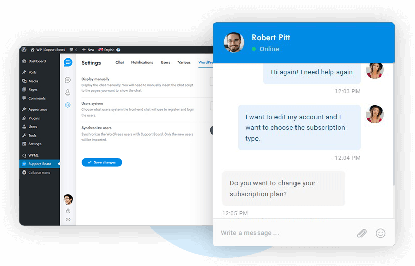 Live Chat di WordPress
