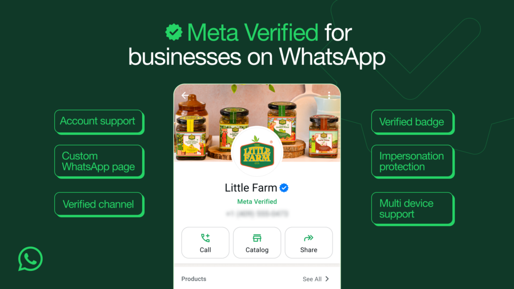 Meta Verified Khusus untuk WhatsApp Bisnis di Brazil, India, Indonesia, dan Colombia!