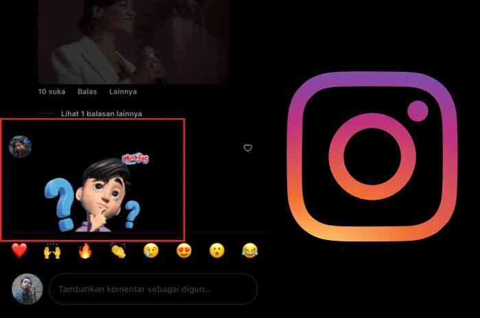 komentar GIF di Instagram