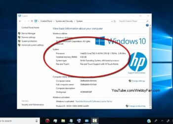 cek kapasitas ram laptop