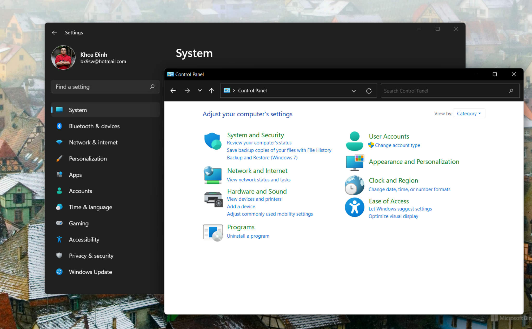 Control Panel Windows