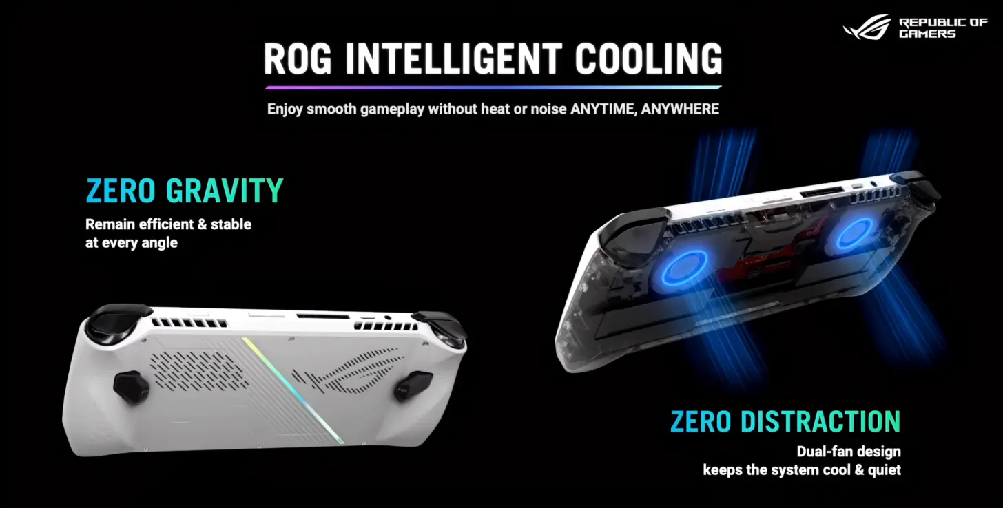 ROG Ally X Hadirkan Sistem Pendingin Lebih Baik