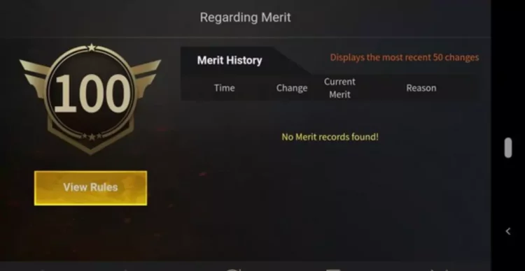 Menaikkan merit di PUBG