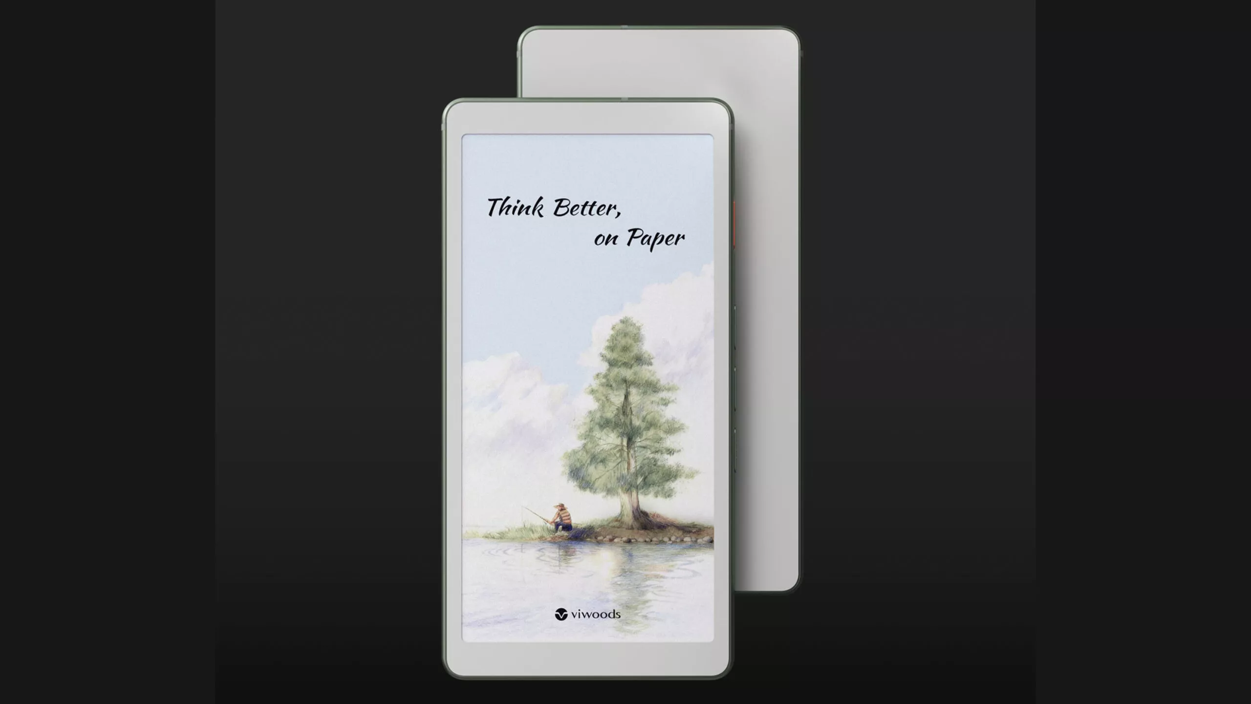 Tampilan layar e-reader (mewakili AiPaper Reader C) dengan warna-warna yang sangat jernih dan hidup, menyoroti kualitas tampilan berwarna.