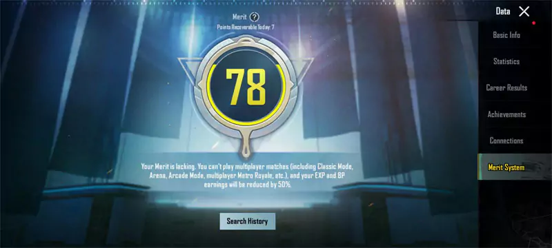 Menaikkan merit di PUBG