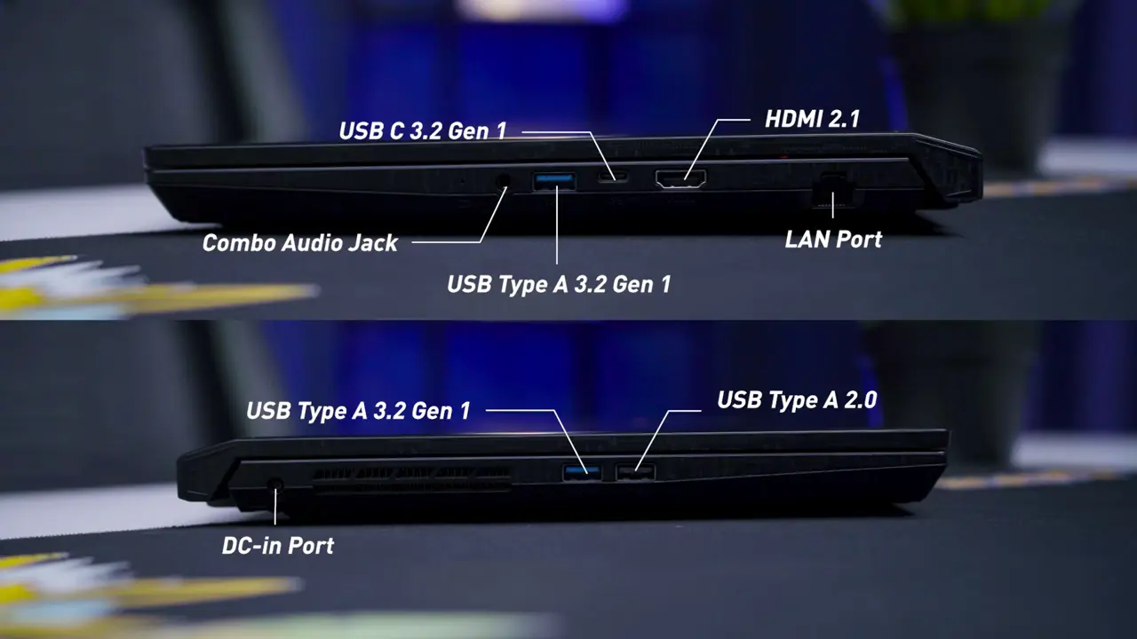 Konektivitas dan Port I/O MSI Katana 15 AI