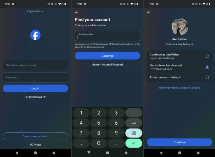 Lupa password facebook
