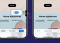 Ilustrasi perbandingan layar iPhone (Safari) yang menampilkan pop-up iklan yang disembunyikan (hidden) vs layar yang bersih setelah elemen iklan tersebut dihilangkan, menunjukkan penghapusan elemen yang mengganggu.