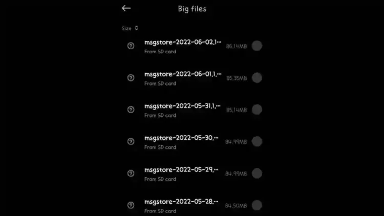 file Msgstore di WhatsApp