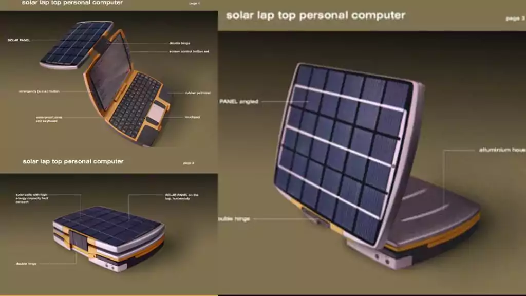 laptop bertenaga surya