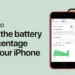 Persentase Baterai di iPhone