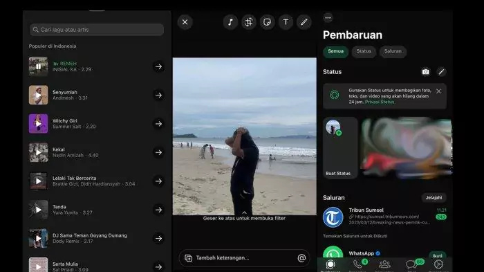 musik di status WA