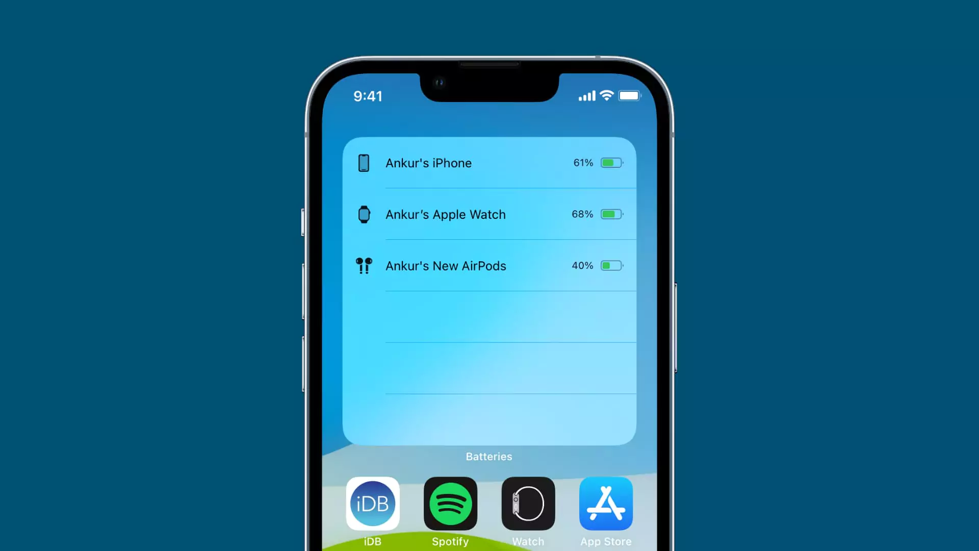 Persentase Baterai di iPhone