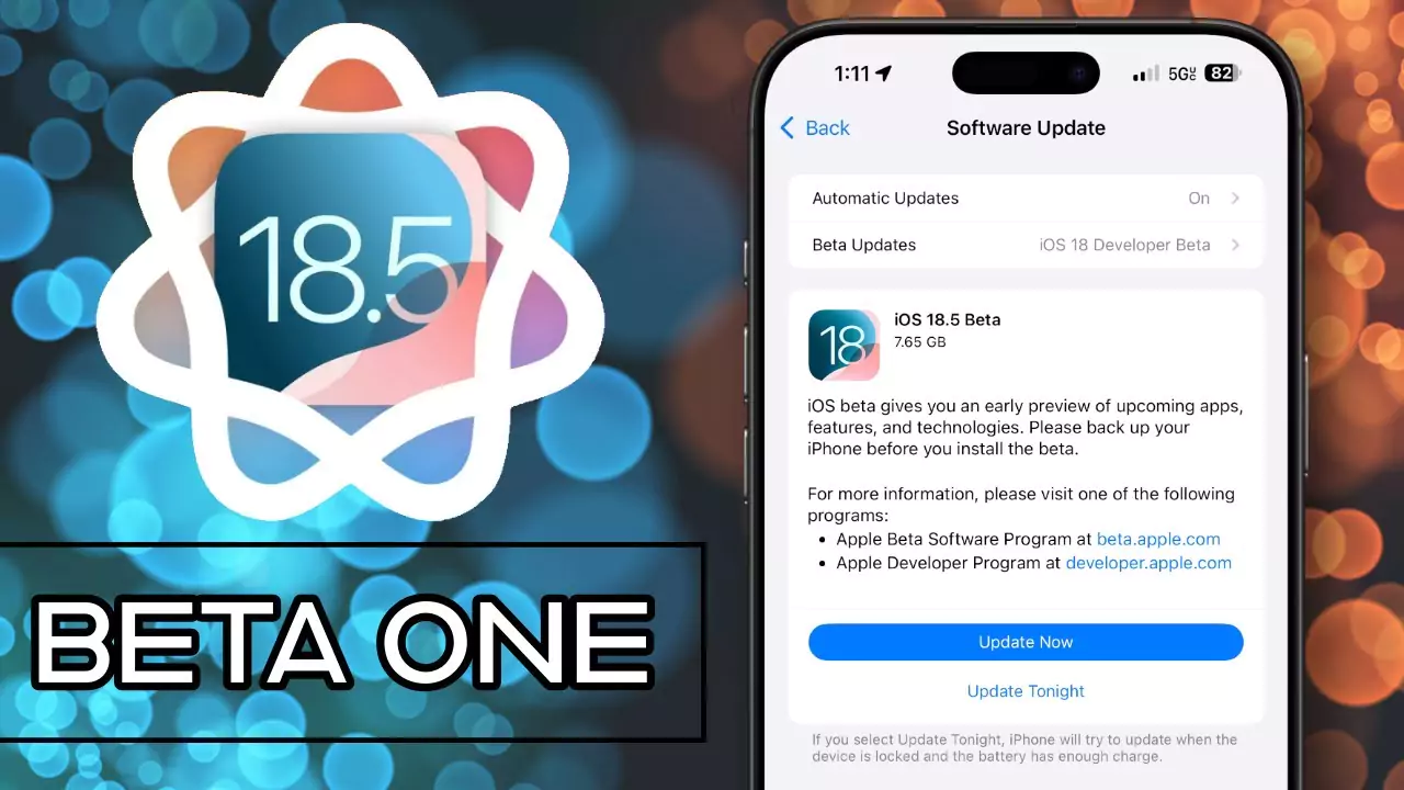iOS 18.5 beta