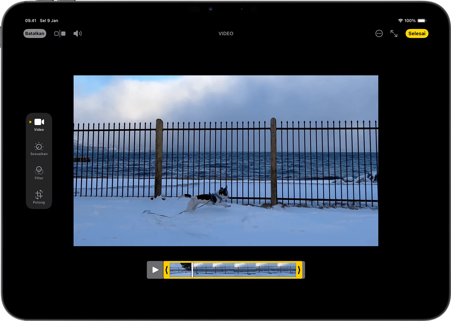 crop video di iPhone