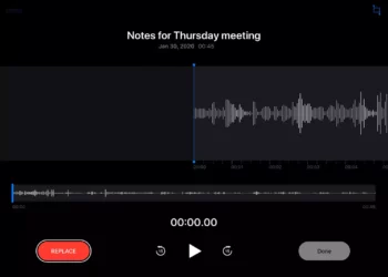 merekam audio di iPad